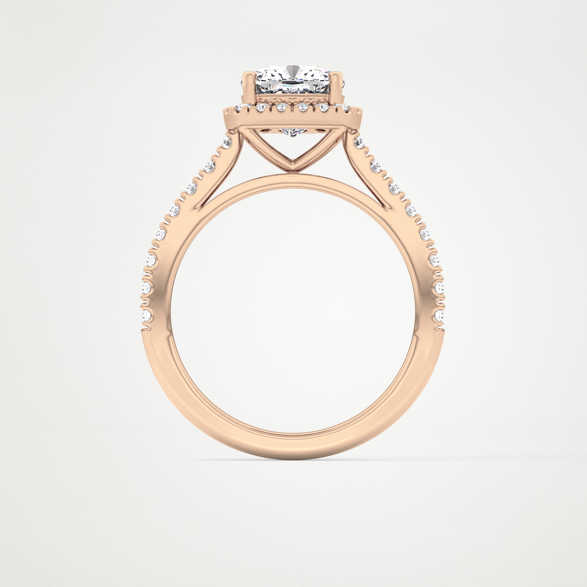 0.31 TCW Round Half Eternity Lab Grown Diamond Wedding Band