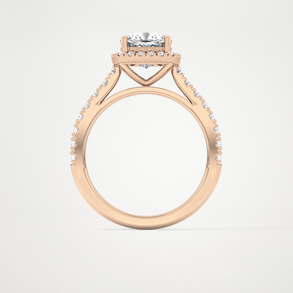 0.31 TCW Round Half Eternity Lab Grown Diamond Wedding Band