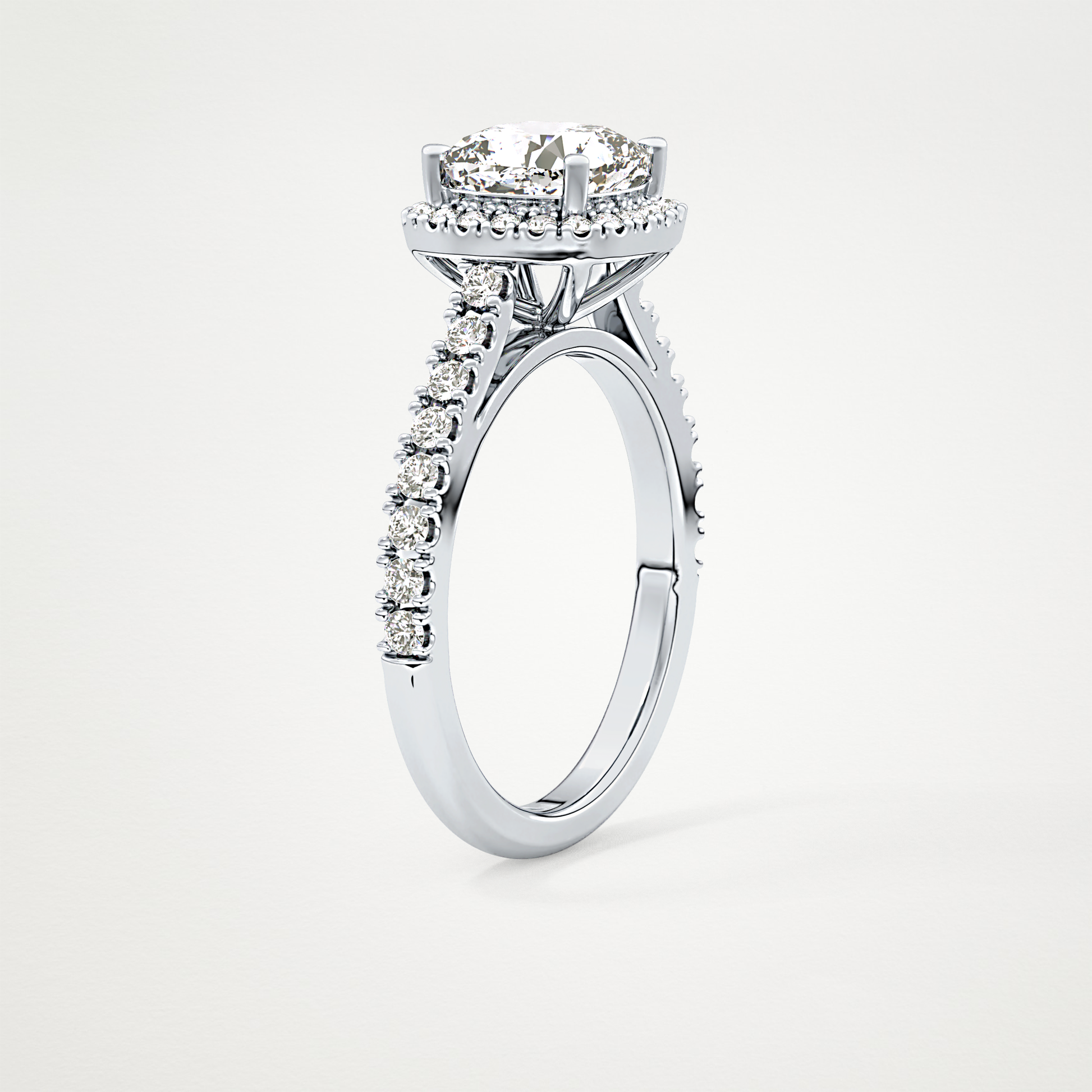 0.31 TCW Round Half Eternity Lab Grown Diamond Wedding Band