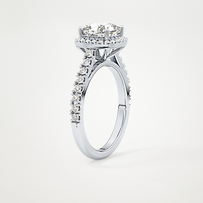 0.31 TCW Round Half Eternity Lab Grown Diamond Wedding Band