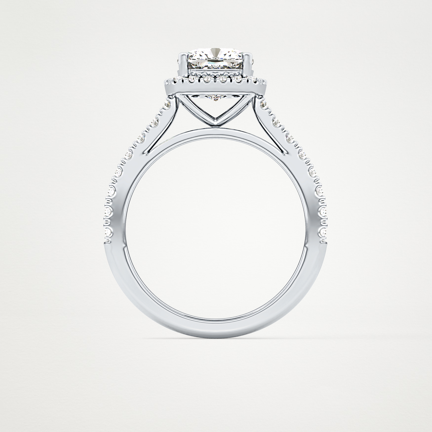 0.31 TCW Round Half Eternity Lab Grown Diamond Wedding Band