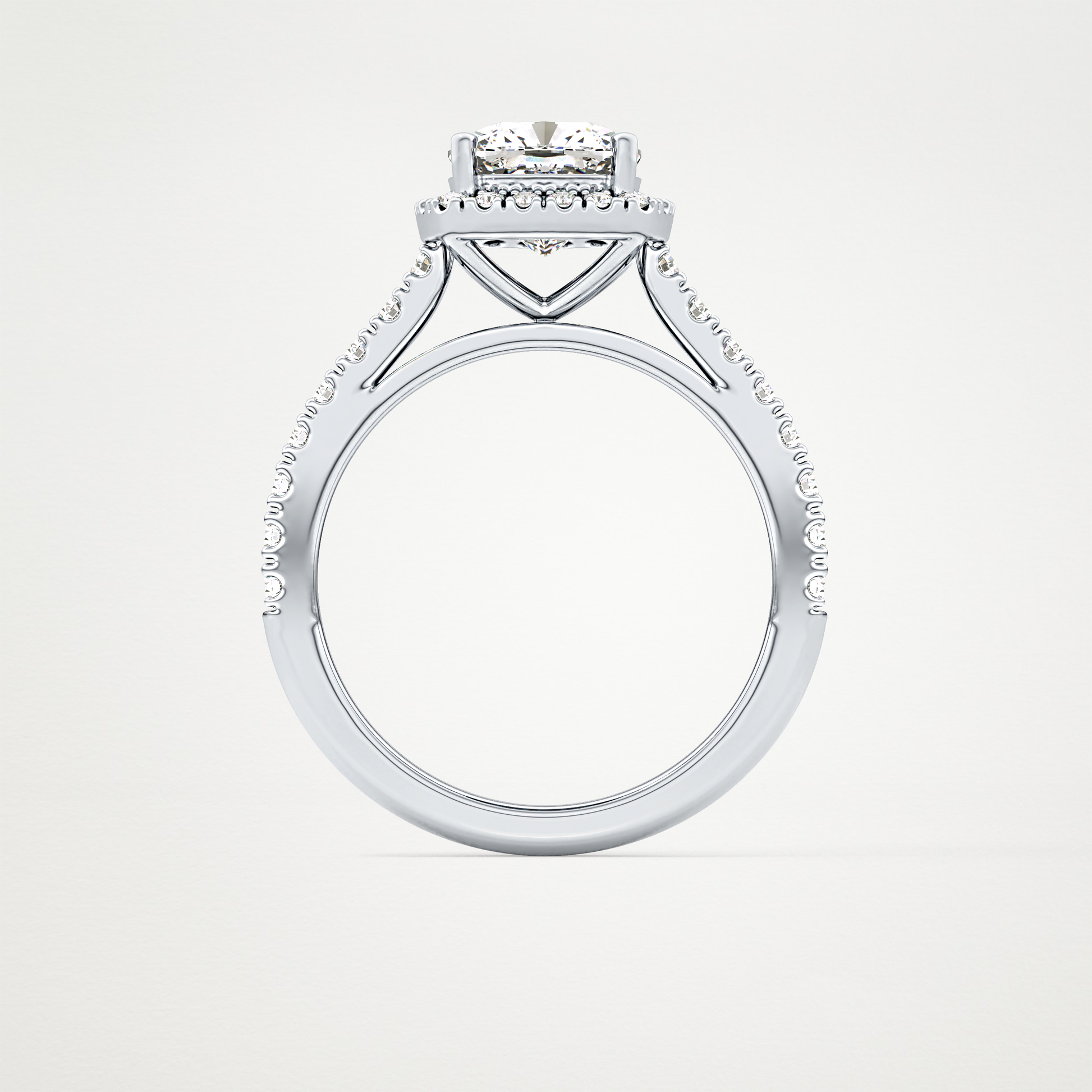 0.31 TCW Round Half Eternity Lab Grown Diamond Wedding Band