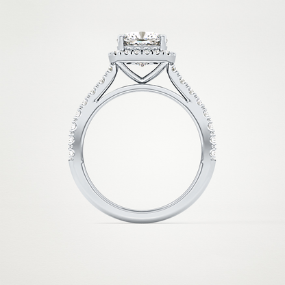 0.31 TCW Round Half Eternity Lab Grown Diamond Wedding Band