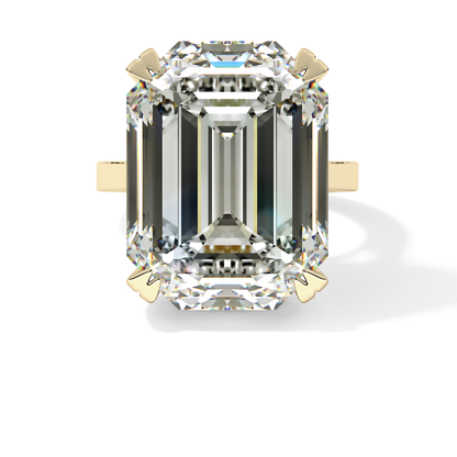 Emerald Cathedral Solitaire Lab Grown Diamond Engagement Ring