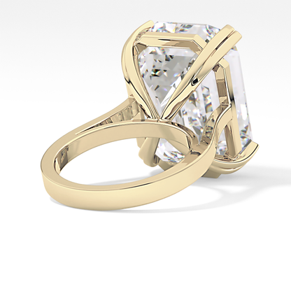 Emerald Cathedral Solitaire Lab Grown Diamond Engagement Ring