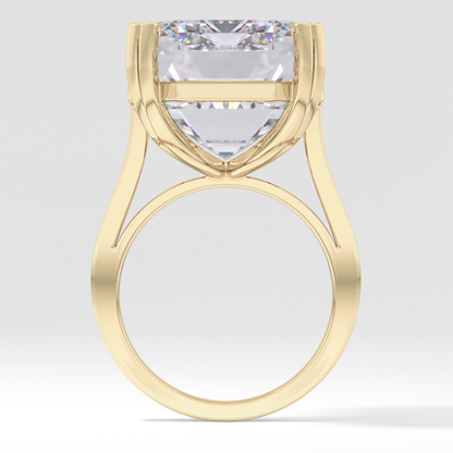 Emerald Cathedral Solitaire Lab Grown Diamond Engagement Ring