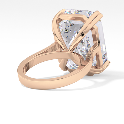 Emerald Cathedral Solitaire Lab Grown Diamond Engagement Ring