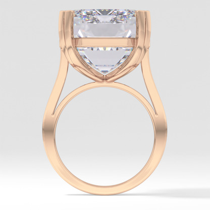 Emerald Cathedral Solitaire Lab Grown Diamond Engagement Ring