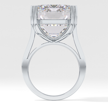 Emerald Cathedral Solitaire Lab Grown Diamond Engagement Ring