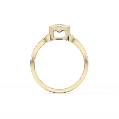 Marquise Bezel Lab Grown Diamond Engagement Ring