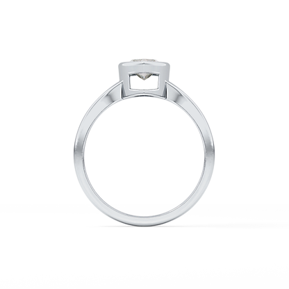 Marquise Bezel Lab Grown Diamond Engagement Ring