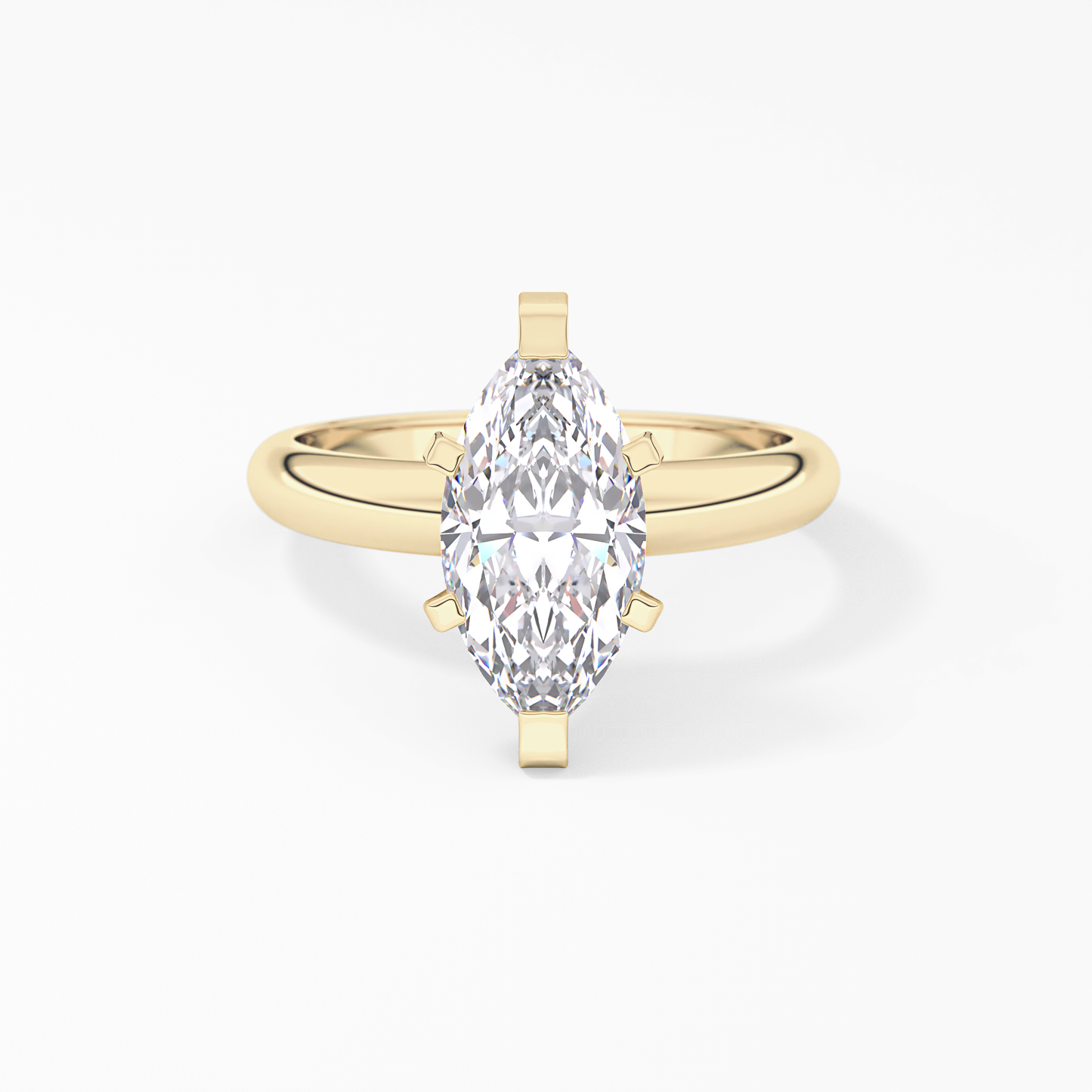 Marquise Solitaire Lab Grown Diamond Engagement Ring