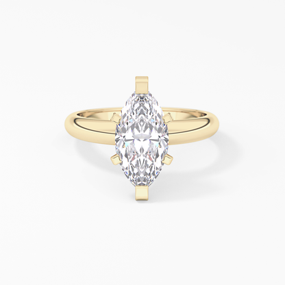 Marquise Solitaire Lab Grown Diamond Engagement Ring