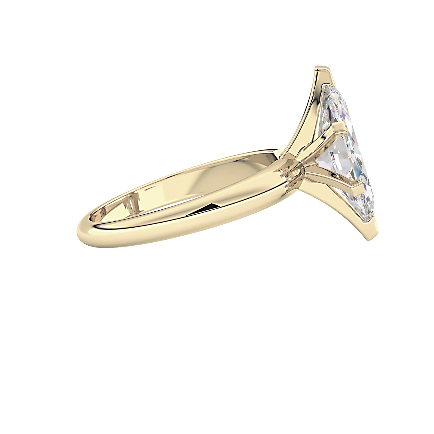 Marquise Solitaire Lab Grown Diamond Engagement Ring