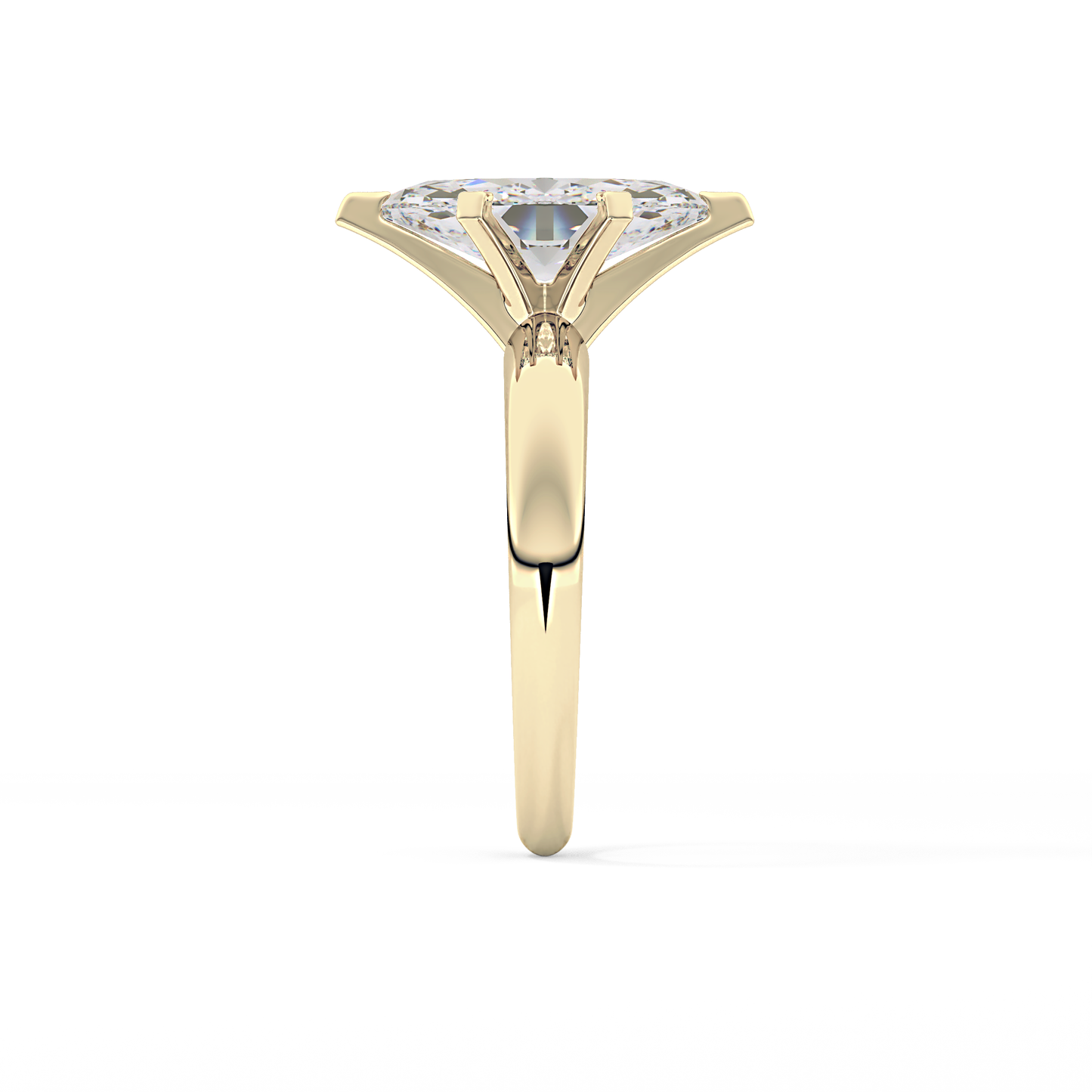 Marquise Solitaire Lab Grown Diamond Engagement Ring