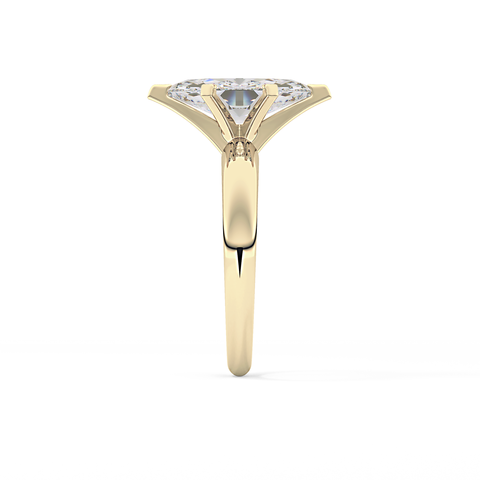 Marquise Solitaire Lab Grown Diamond Engagement Ring