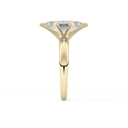 Marquise Solitaire Lab Grown Diamond Engagement Ring