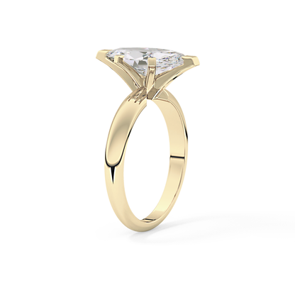 Marquise Solitaire Lab Grown Diamond Engagement Ring