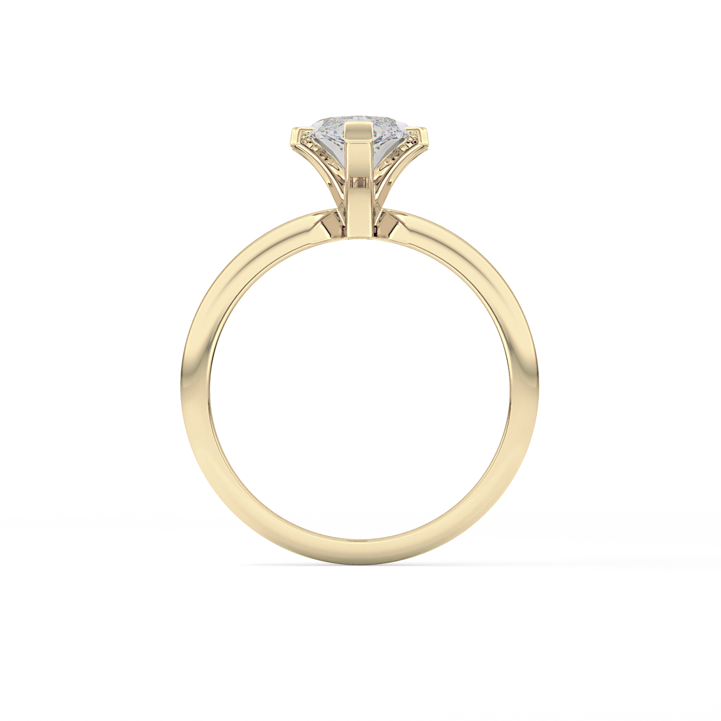 Marquise Solitaire Lab Grown Diamond Engagement Ring
