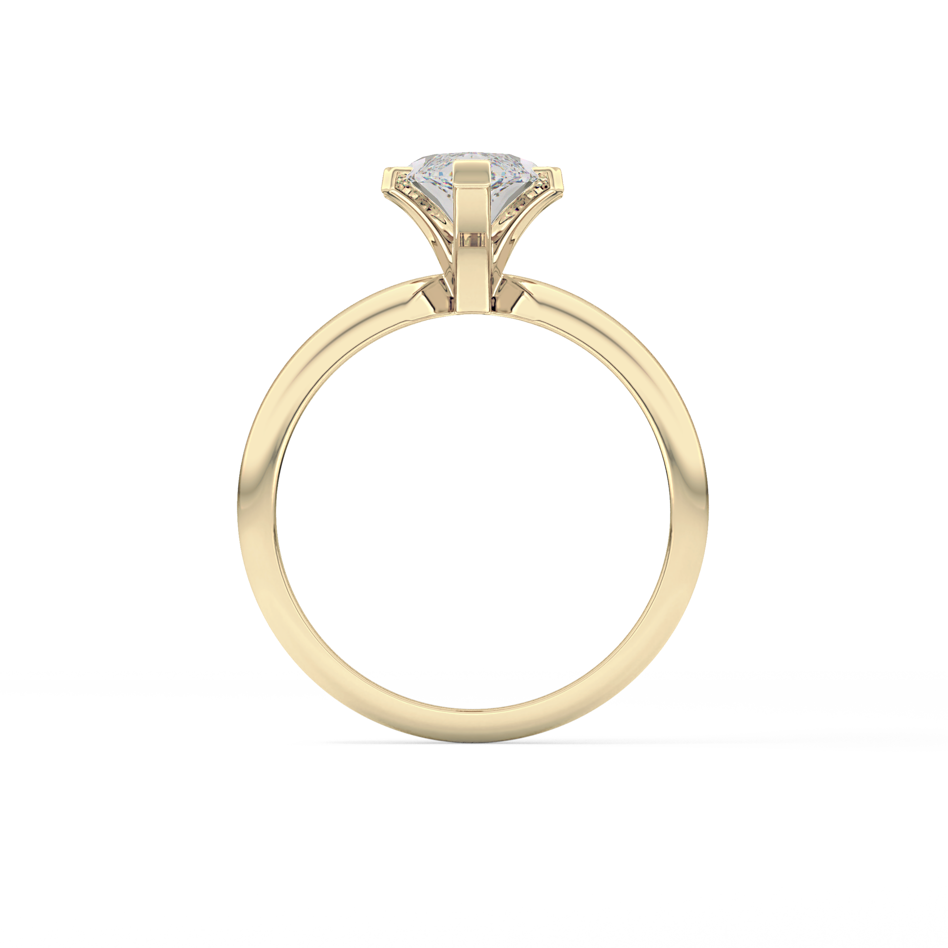 Marquise Solitaire Lab Grown Diamond Engagement Ring