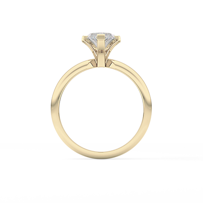 Marquise Solitaire Lab Grown Diamond Engagement Ring