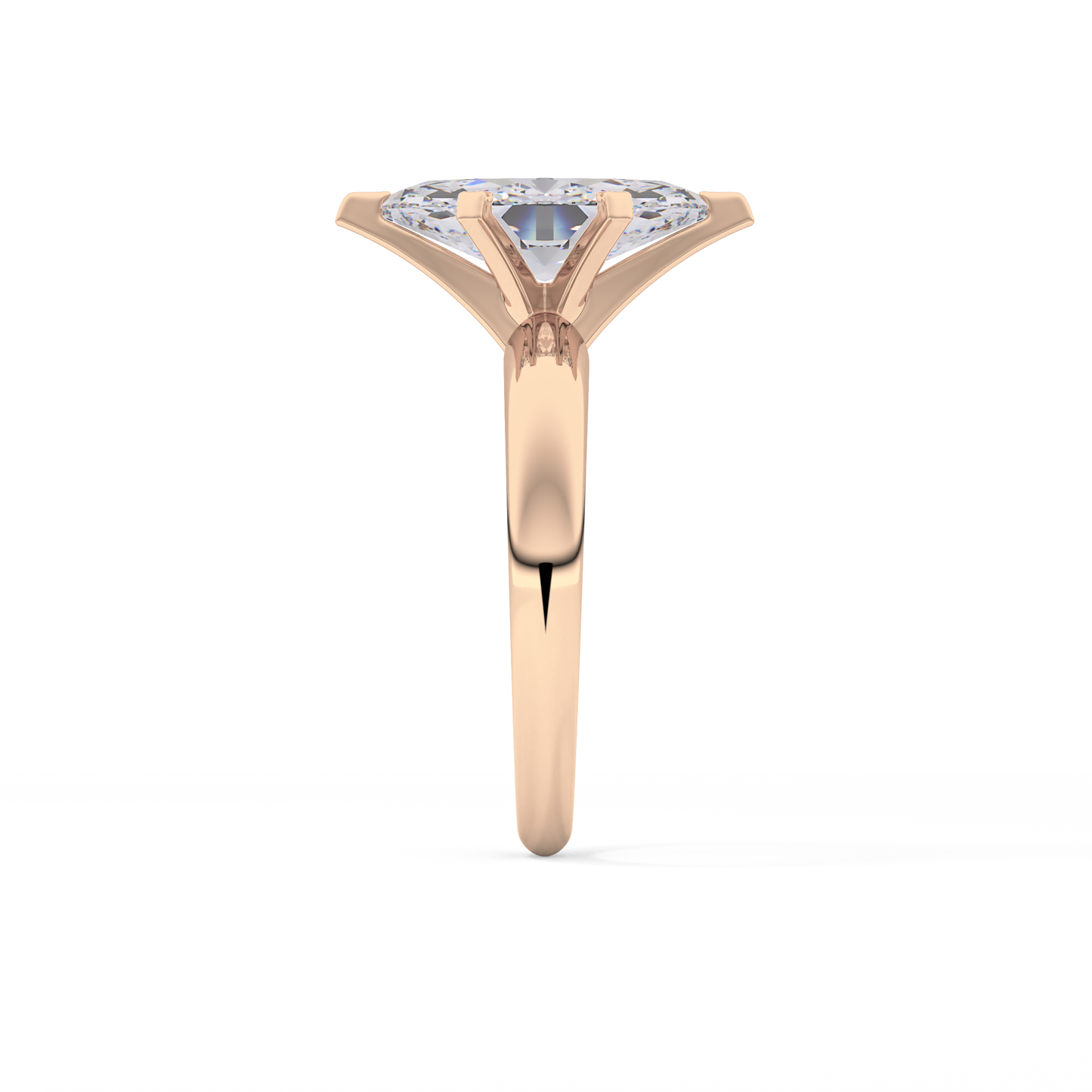 Marquise Solitaire Lab Grown Diamond Engagement Ring