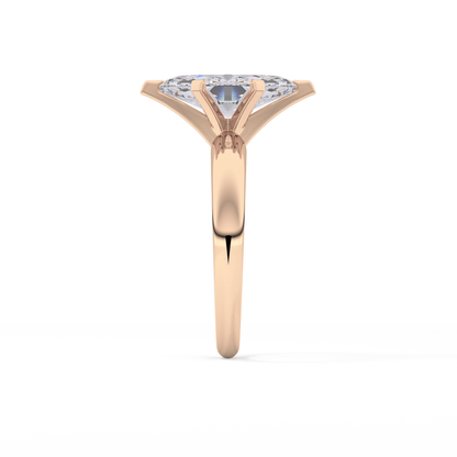 Marquise Solitaire Lab Grown Diamond Engagement Ring
