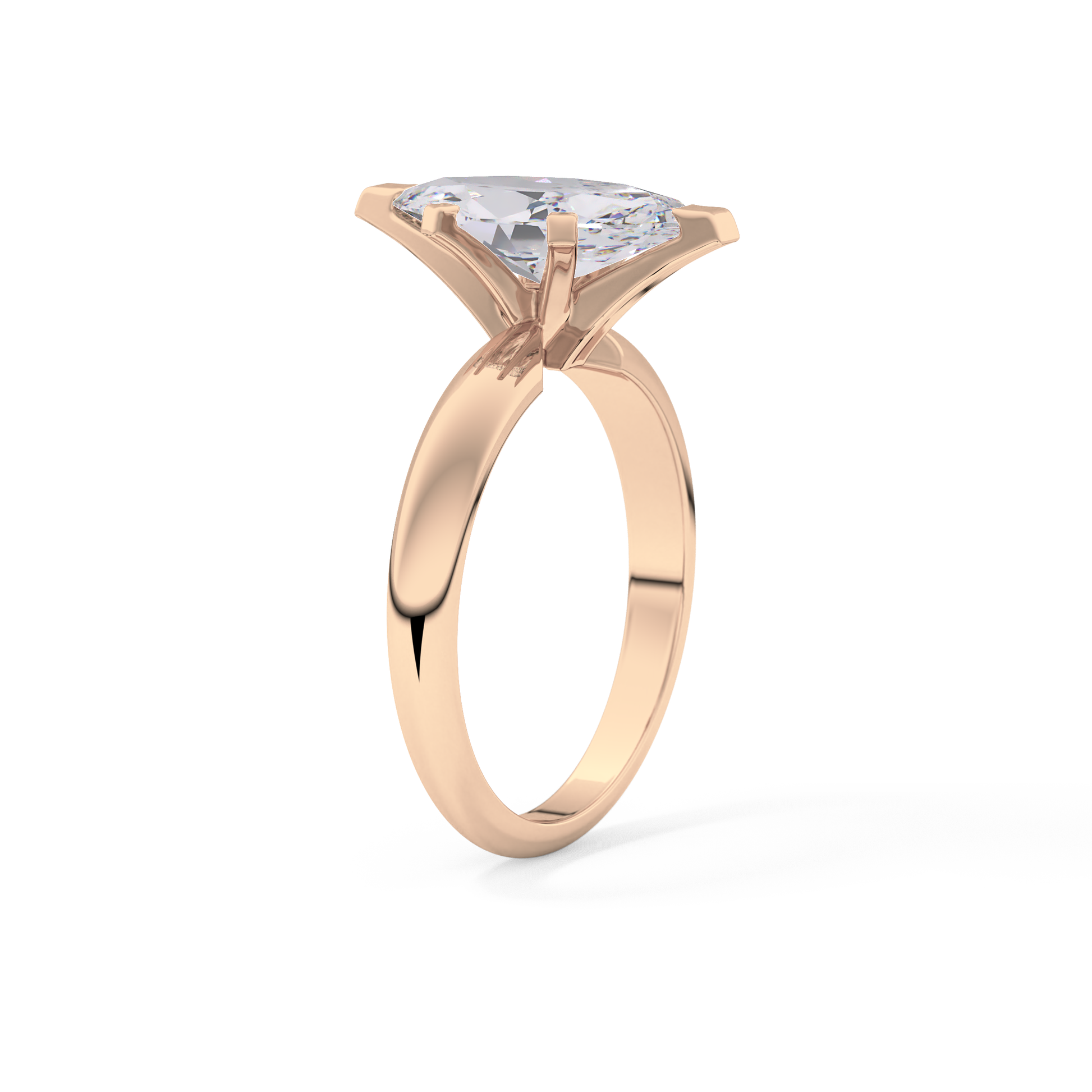 Marquise Solitaire Lab Grown Diamond Engagement Ring