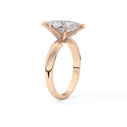 Marquise Solitaire Lab Grown Diamond Engagement Ring