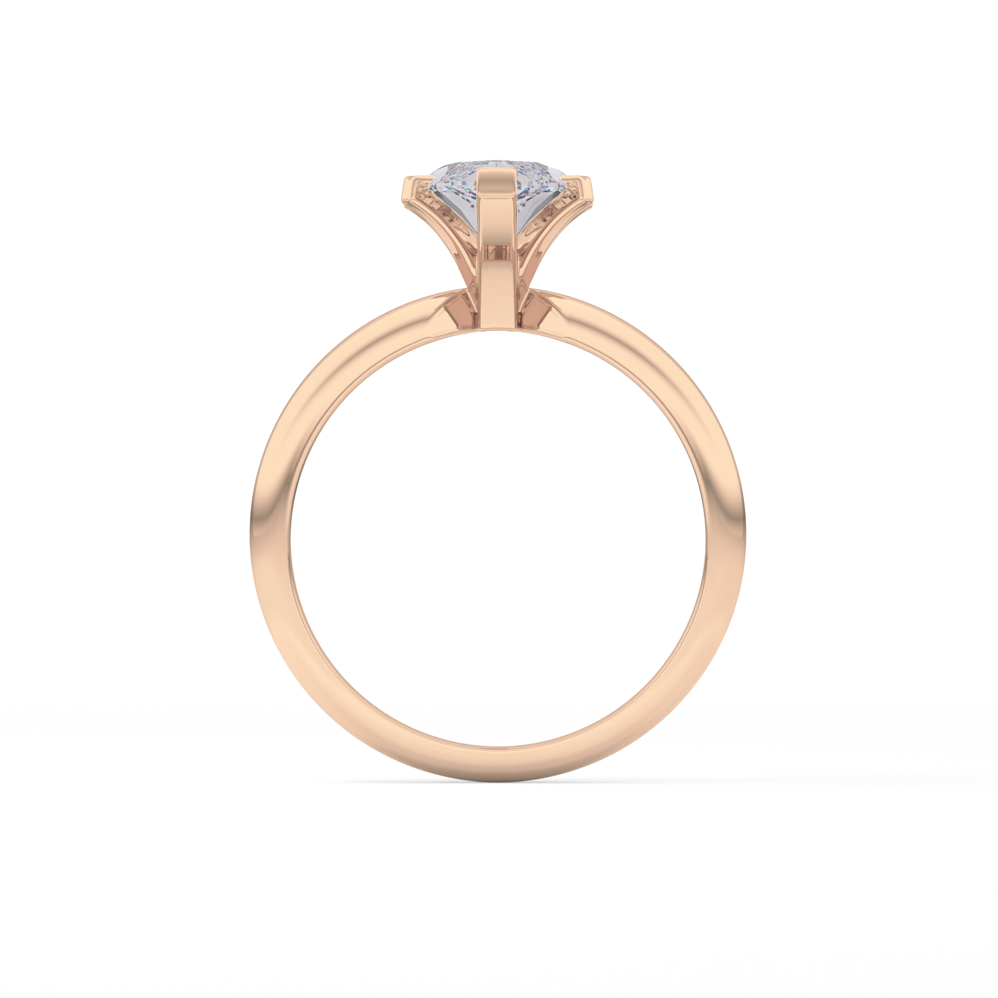 Marquise Solitaire Lab Grown Diamond Engagement Ring