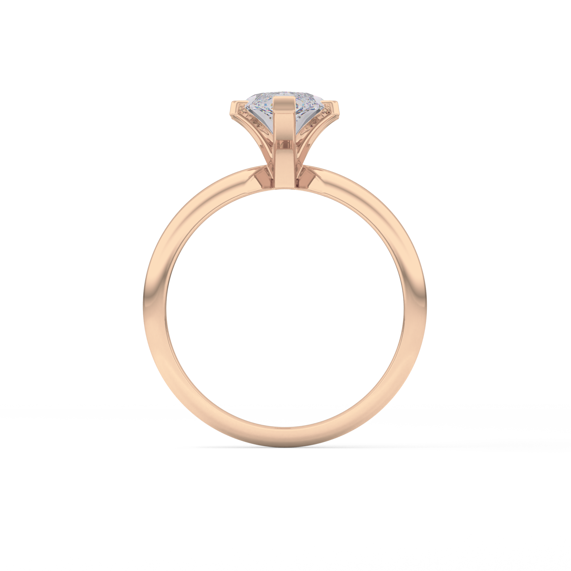 Marquise Solitaire Lab Grown Diamond Engagement Ring