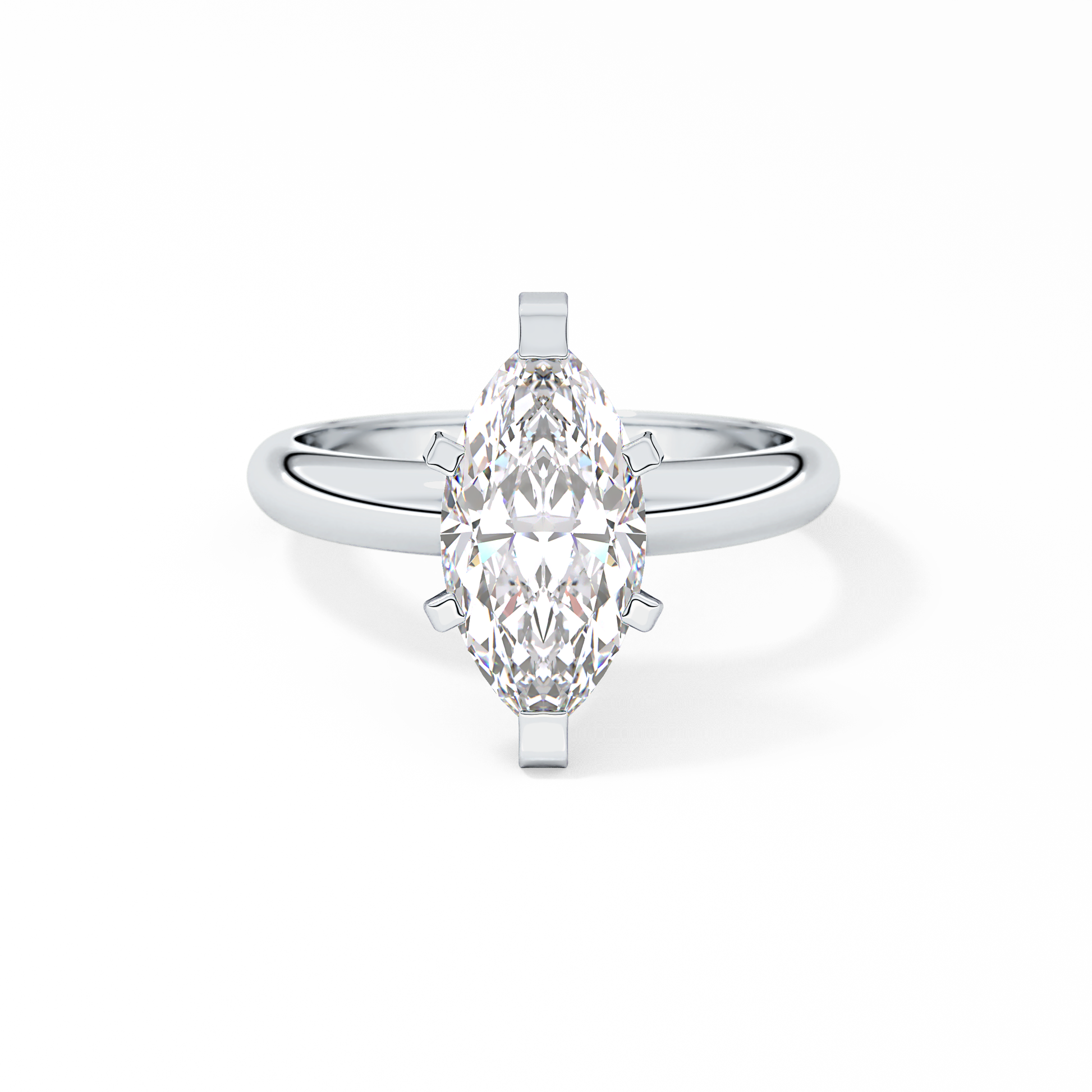 Marquise Solitaire Lab Grown Diamond Engagement Ring