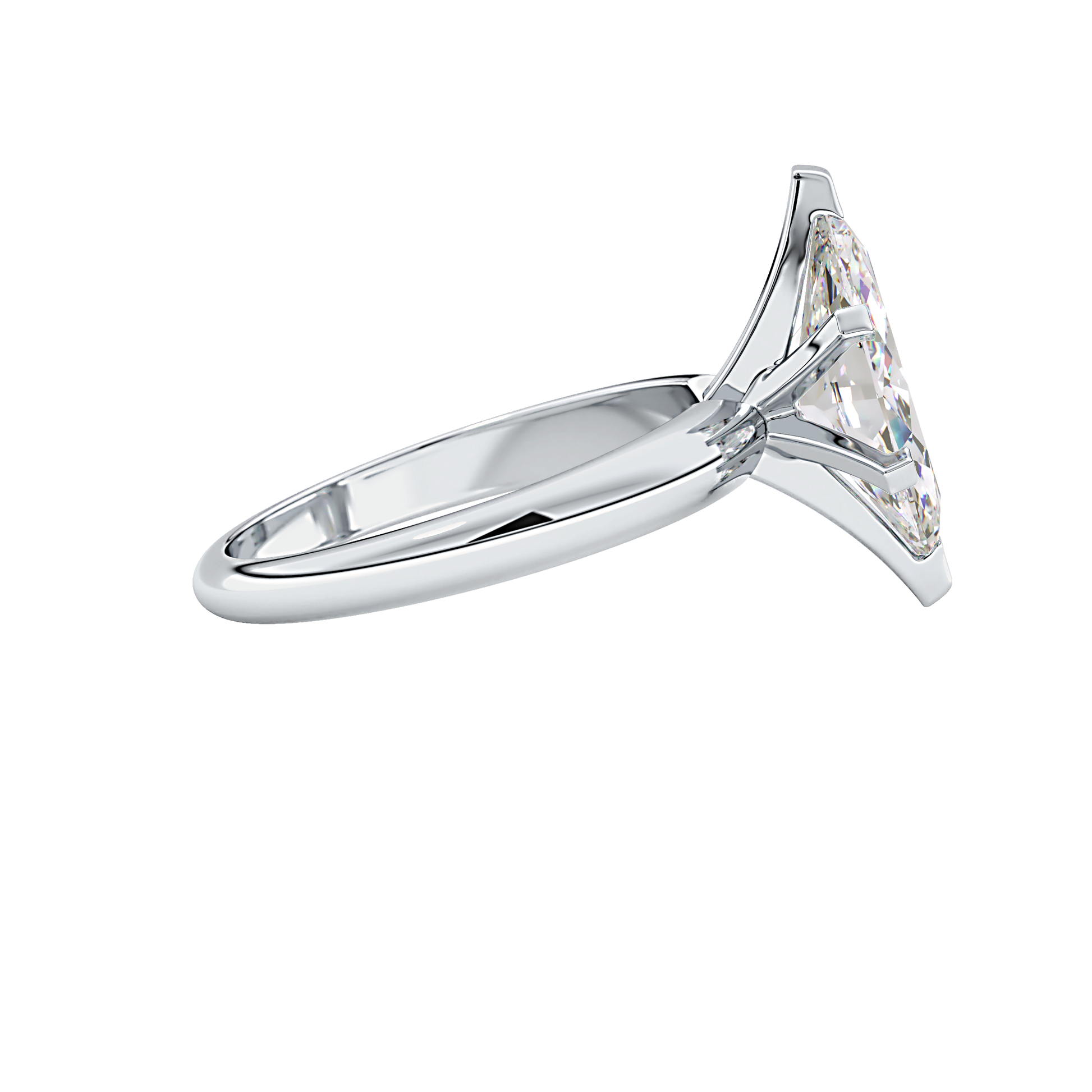 Marquise Solitaire Lab Grown Diamond Engagement Ring