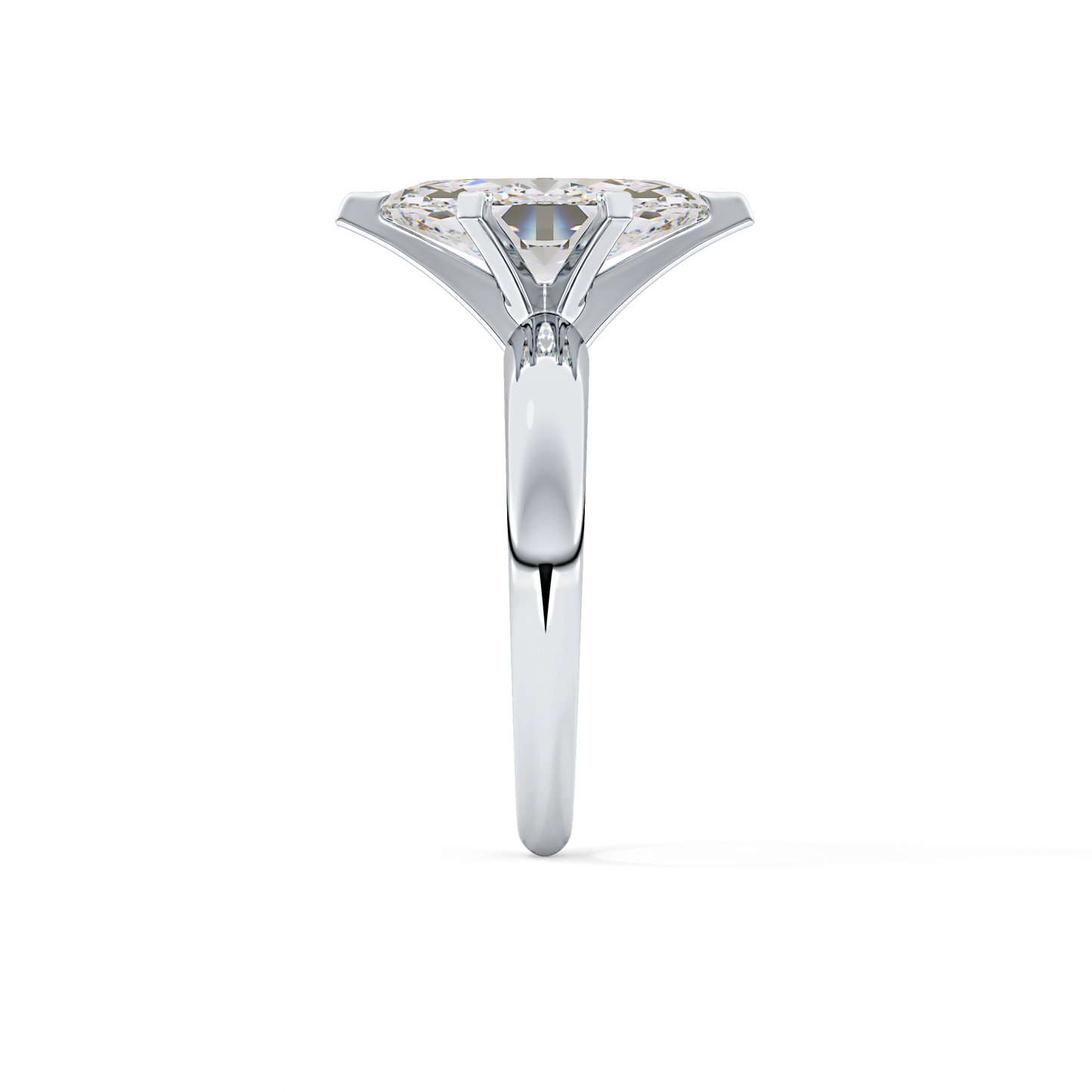 Marquise Solitaire Lab Grown Diamond Engagement Ring