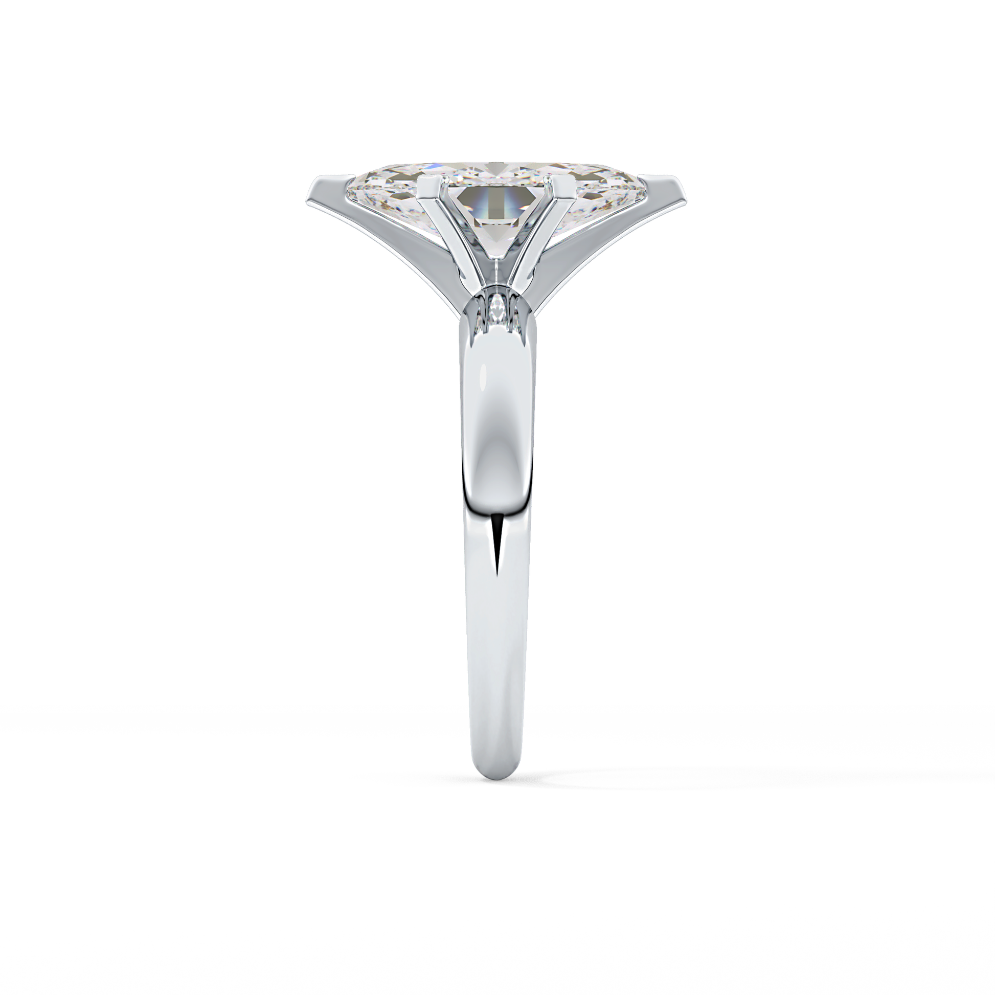 Marquise Solitaire Lab Grown Diamond Engagement Ring