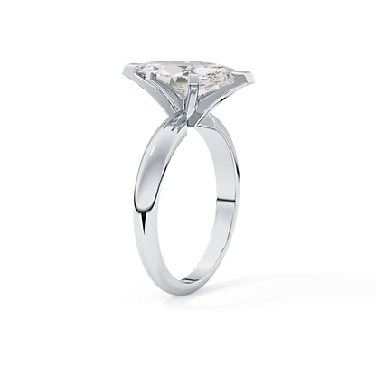 Marquise Solitaire Lab Grown Diamond Engagement Ring