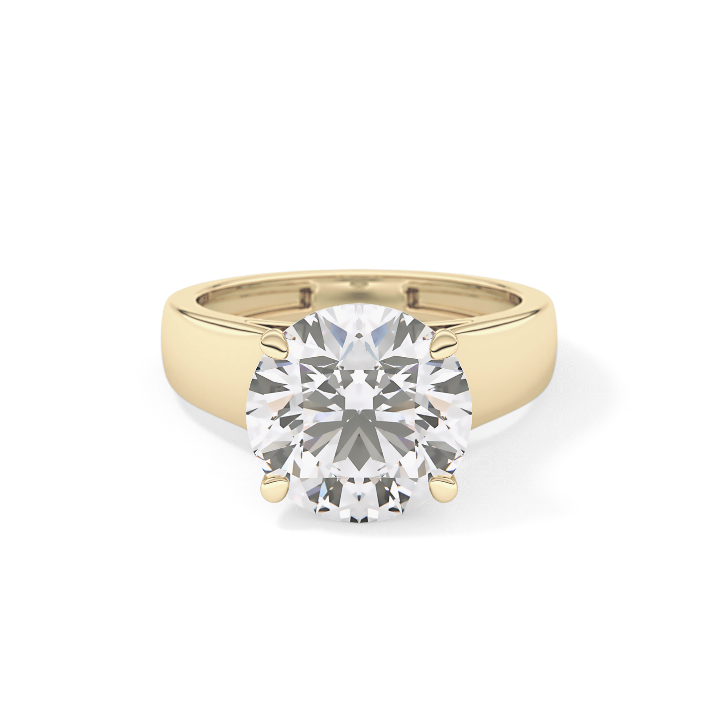 Round Solitaire Lab Grown Diamond Engagement Ring
