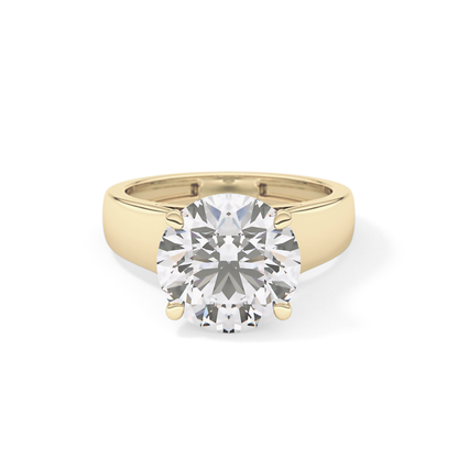 Round Solitaire Lab Grown Diamond Engagement Ring