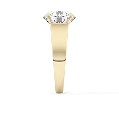 Round Solitaire Lab Grown Diamond Engagement Ring