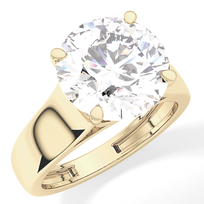 Round Solitaire Lab Grown Diamond Engagement Ring