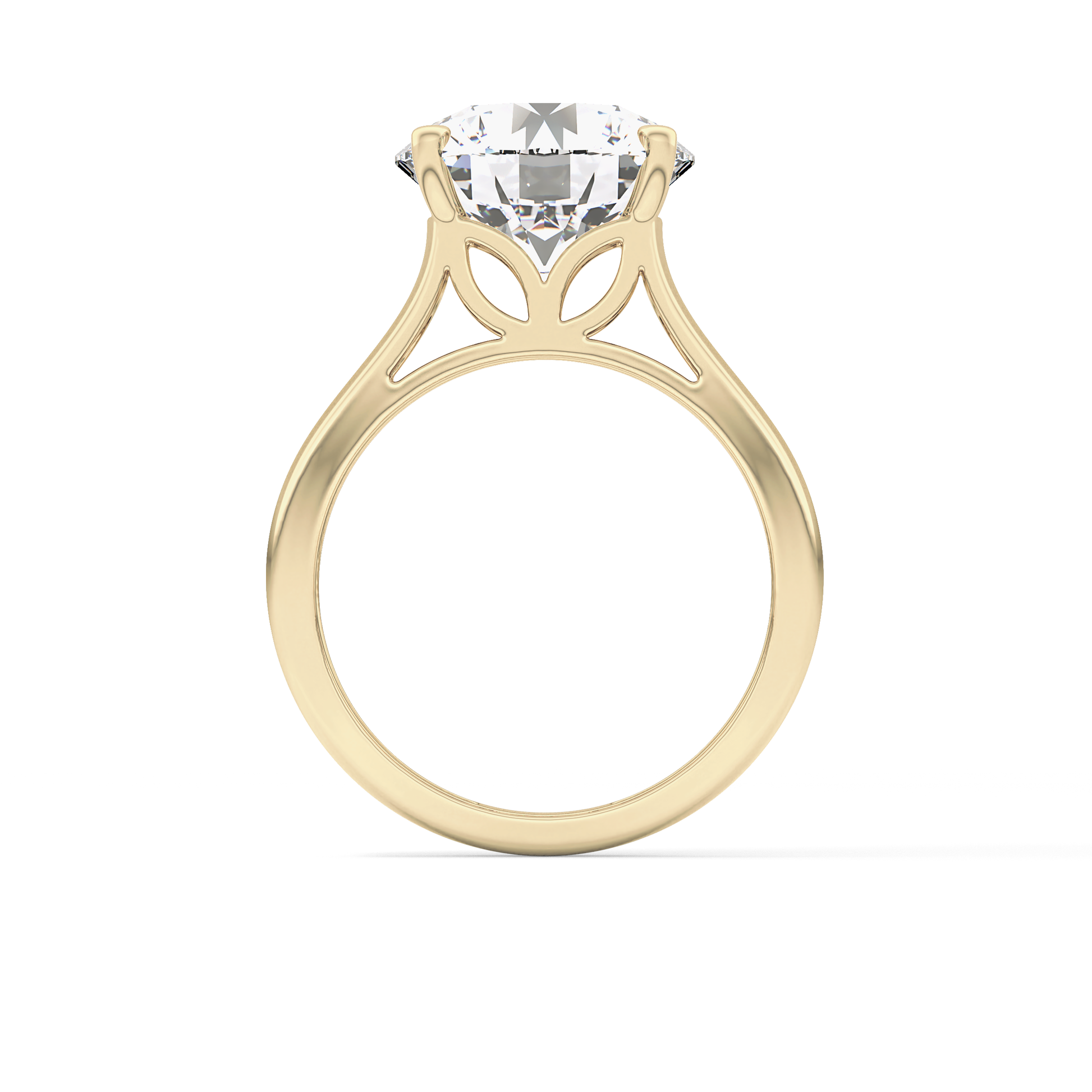 Round Solitaire Lab Grown Diamond Engagement Ring