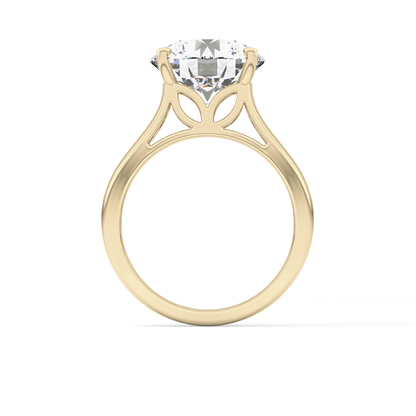 Round Solitaire Lab Grown Diamond Engagement Ring