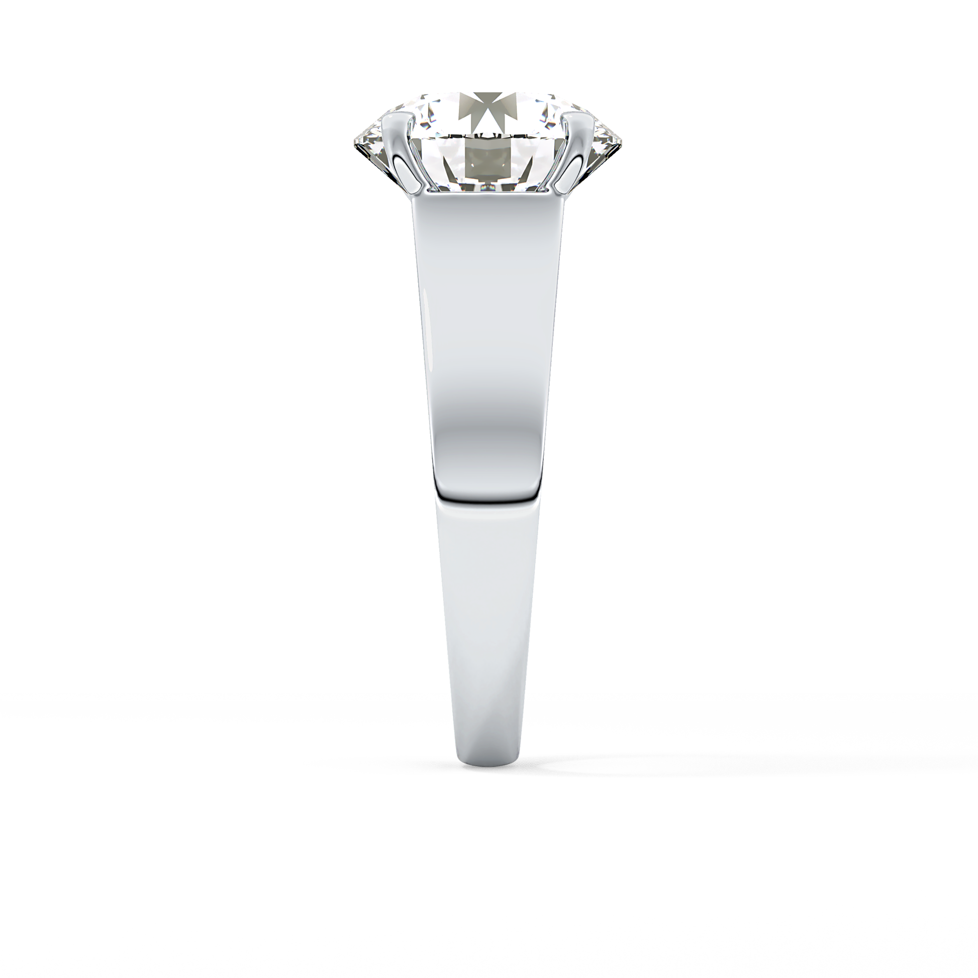 Round Solitaire Lab Grown Diamond Engagement Ring