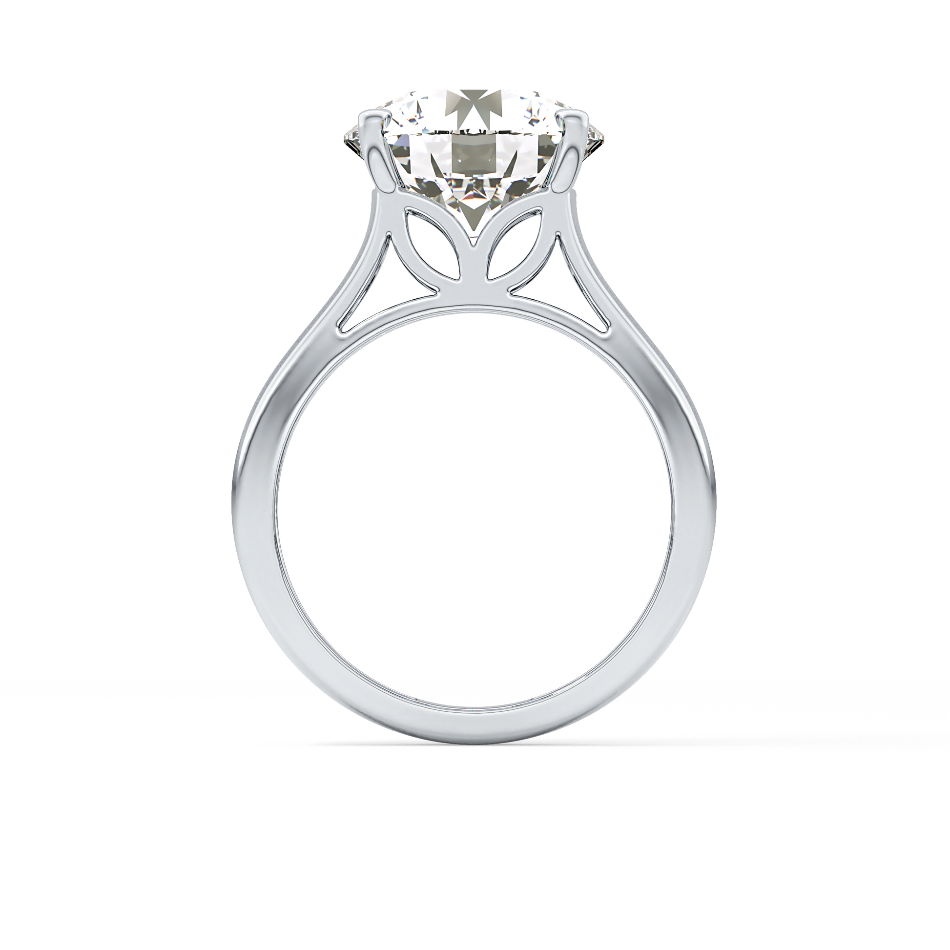 Round Solitaire Lab Grown Diamond Engagement Ring