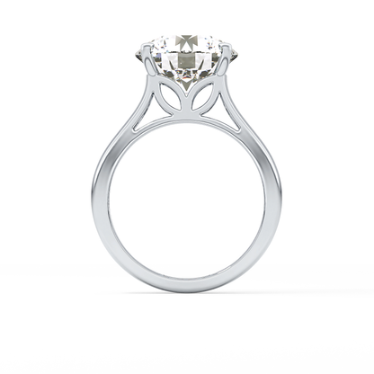 Round Solitaire Lab Grown Diamond Engagement Ring