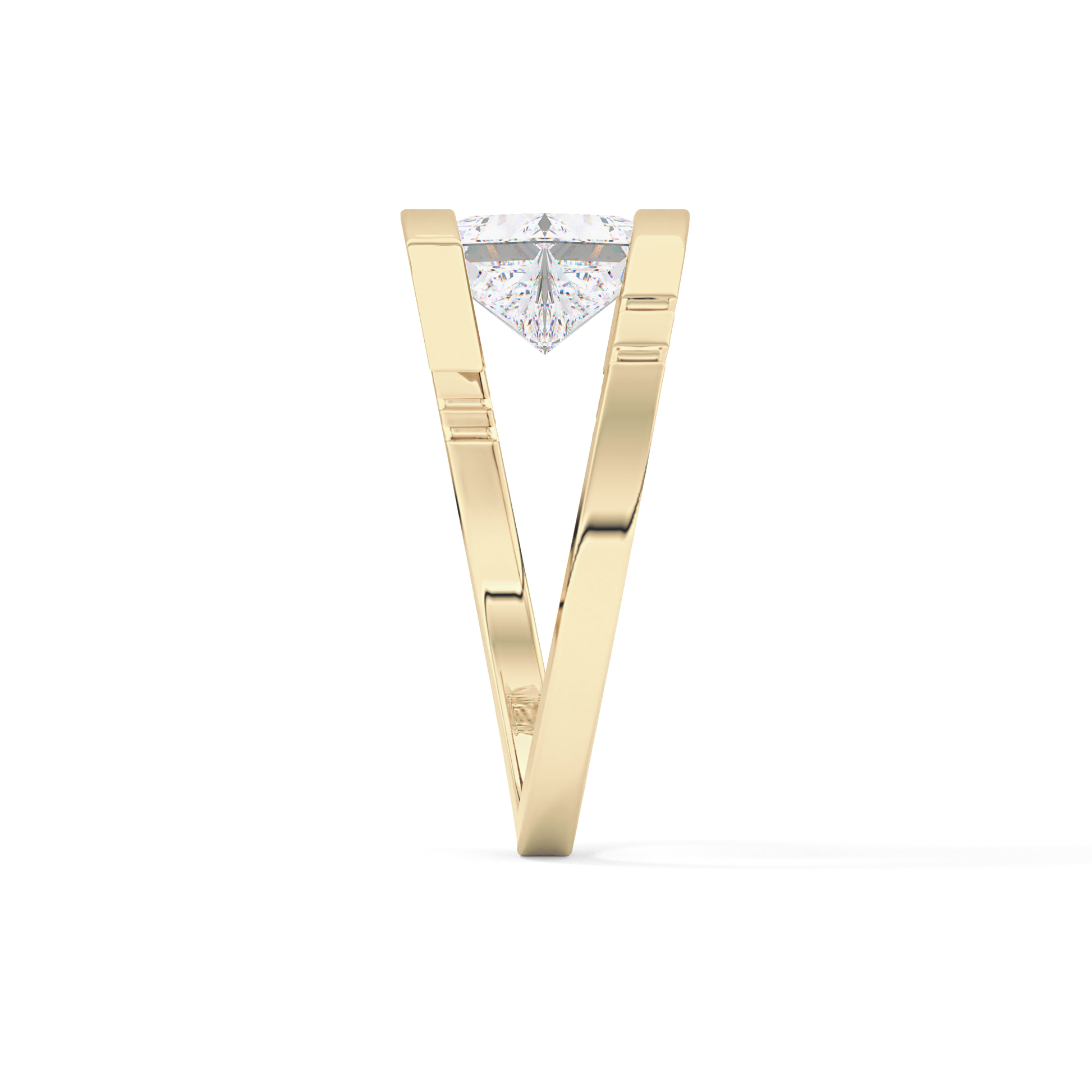 Princess Solitaire Lab Grown Diamond Engagement Ring