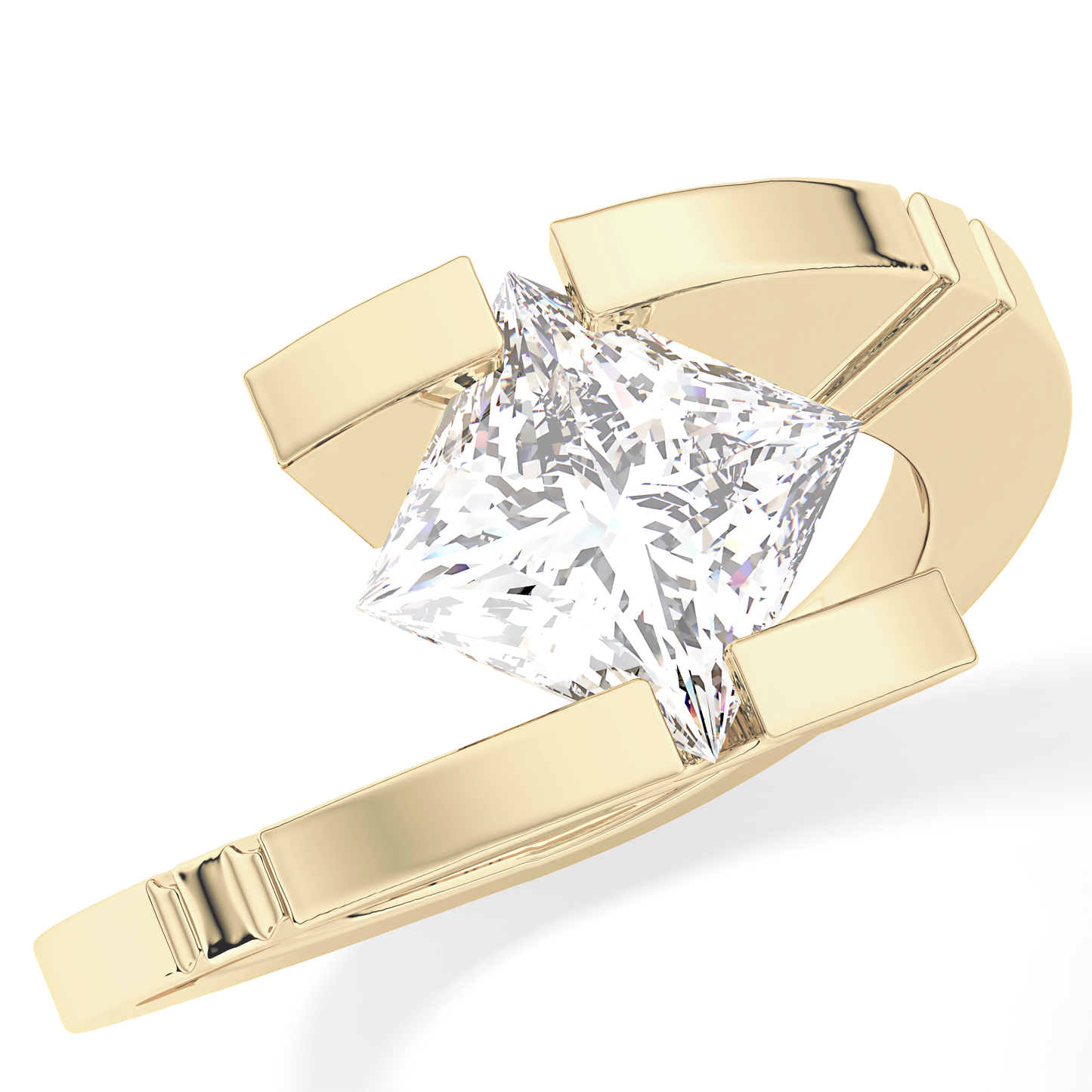 Princess Solitaire Lab Grown Diamond Engagement Ring