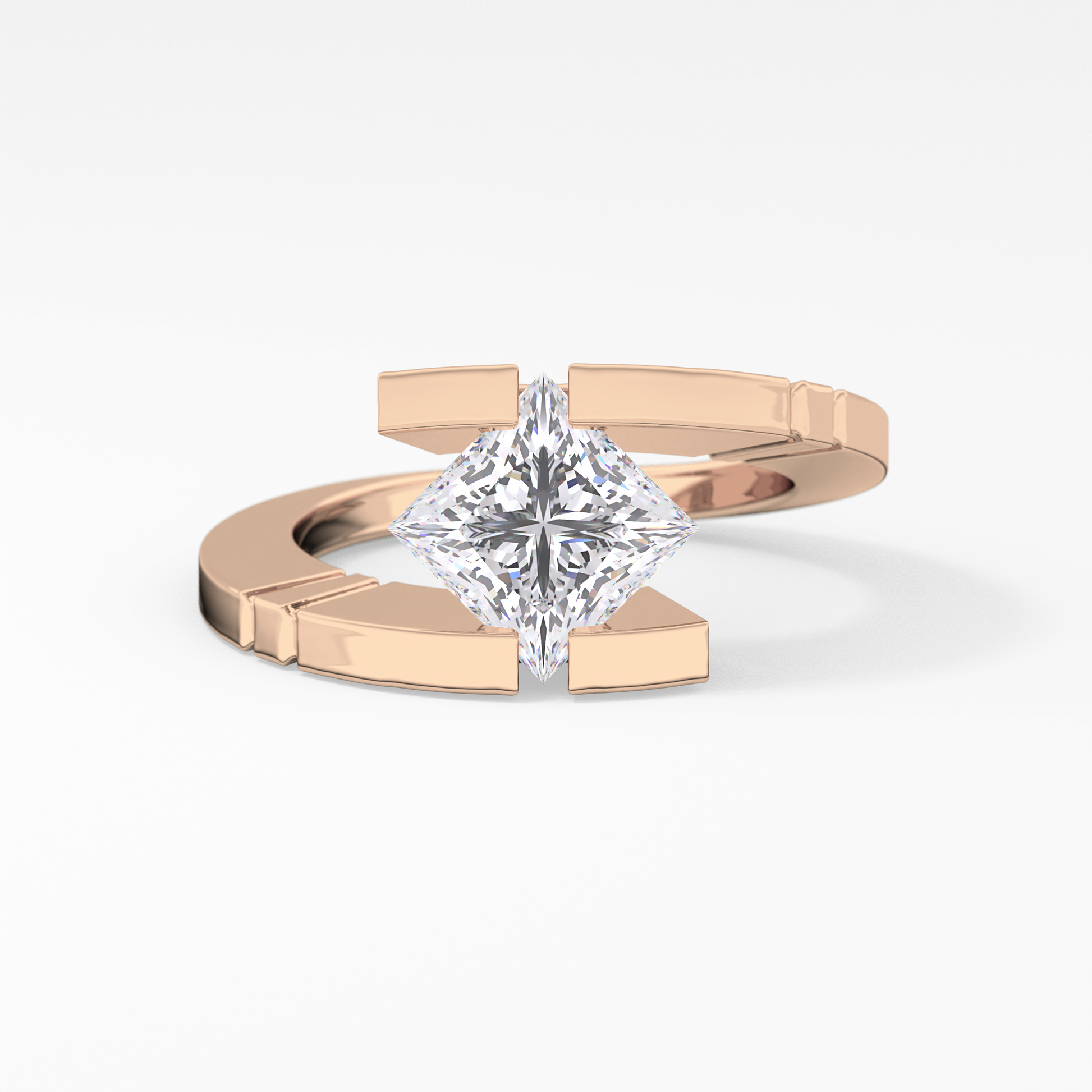 Princess Solitaire Lab Grown Diamond Engagement Ring