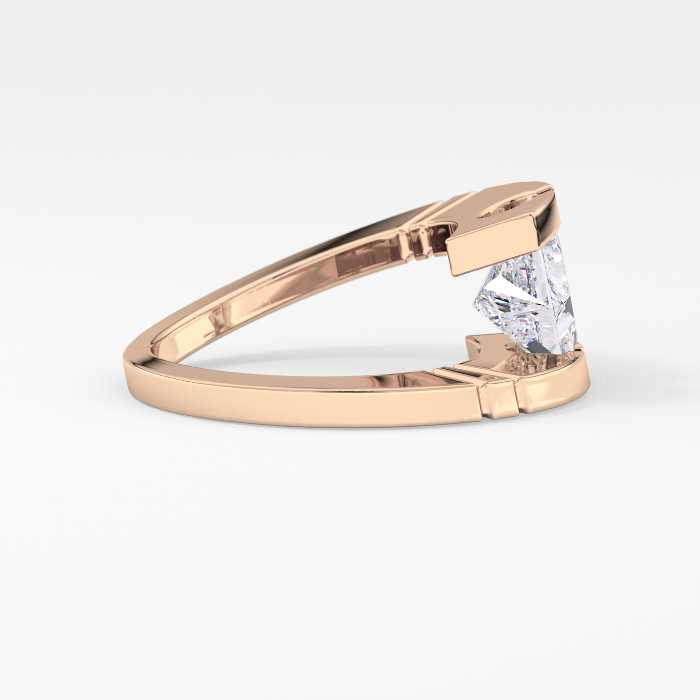 Princess Solitaire Lab Grown Diamond Engagement Ring