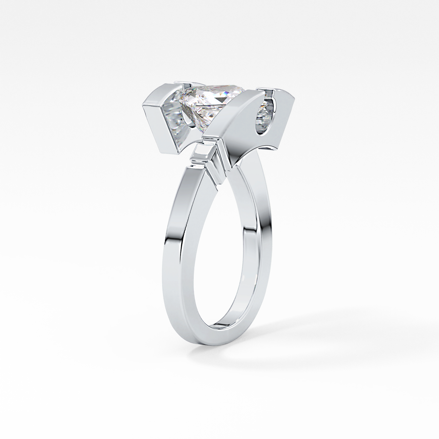 Princess Solitaire Lab Grown Diamond Engagement Ring